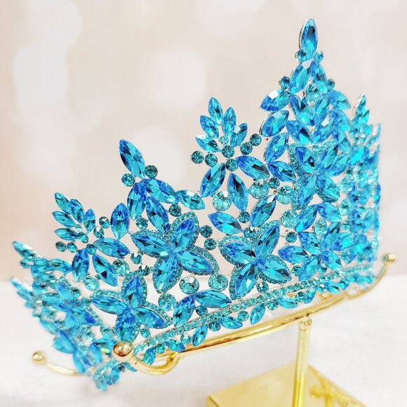 Mermaid crown, Fairy headpiece, bridal wedding crown, stunning silver crown main image 9